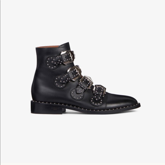Givenchy MULTI-STRAP BOOTS IN LEATHER WITH STUDS - Picture 1 of 8